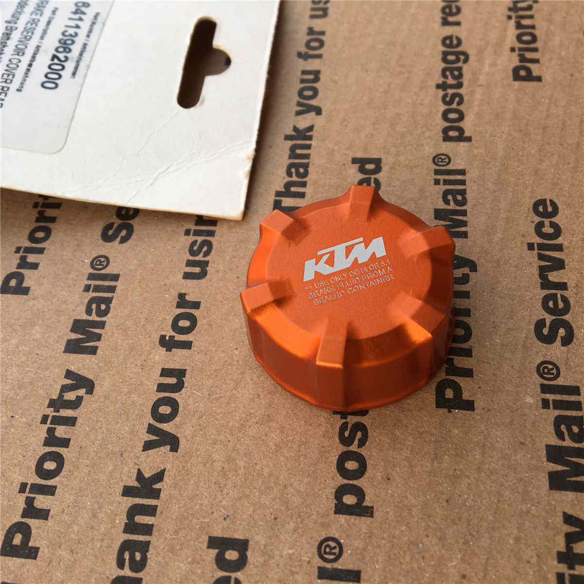 OEM KTM Brake Fluid Reservoir Cover Cap 790 DUKE Adventure R 64113962000 Orange